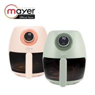 Mayer 3.5L Digital Glass Air Fryer MMGAF350D - Peach Orange / Pistachio Green