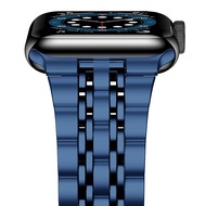 [HOT JUXXKWIHGWH 514] สำหรับ Apple Watch 6 7 Band Se Series 5 44มม. 40มม. 45มม. 41มม. สร้อยข้อมืออะแดปเตอร์อัพเกรดสายสแตนเลสสำหรับ Iwatch 3 42มม. 38มม.