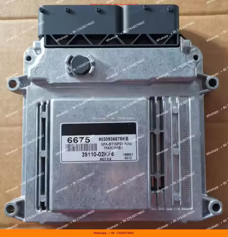 New ECU MG7.9.8 6675 39110-02HF5 Electronic Control Unit Computer Board For Hyundai I10 KIA/0487 391