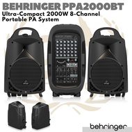 BEHRINGER EUROPORT PPA2000BT 2000W 8 Channel Portable PA Speaker Mixer