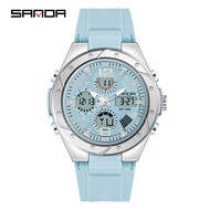 Sanda Ladies Watch Trendy Fashion Outdoor Sports Multifunctional Waterproof Electronic Watch 6062-7