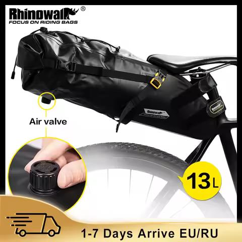 Rhinowalk Bicycle Bag 5L-13L Full Waterproof Road Mountain Bike Cycling Rear Rack Bag Luggage Pannie