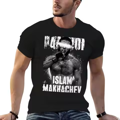 Islam Makhachev T-Shirt essential t shirt cotton t shirt man T-Shirt