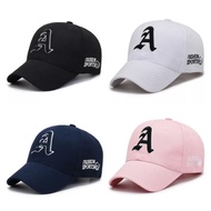 Embroidered baseball cap, A logo distro baseball cap, men's and women's hat, adult hat, A embroidere