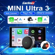 CarlinKit 5.0 Mini Ultra 3 Wired To Wireless CarPlay Android Auto Adapter for OEM Car Plug and Play 