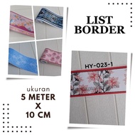 Sticker List Border Ceiling Wall Divider List of Waterproof Stickers Embossed Texture Elegant Motifs