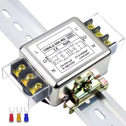 Single-phase bipolar filter EMI anti-interference AC 220V power purification unit CW4L2-3/6/10A/20A/