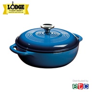 Lodge 3 Quart Blue Enameled Cast Iron Dutch Oven