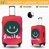 Smile Luggage Cover Protector Personalized Suitcase cover Stretchable Travel Luggage Accessories Was