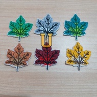Maple Leaf Maple Leaf Motif Embroidered Patch