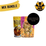 Black Taurus 2 Mix Bundle with 1 Salted Egg Fish Skin and 1 Cereal Fish Skin