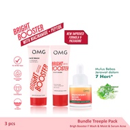 Koleksi Lengkap OMG Oh My Glow Peach Glowing Cream Toner Face Wash Mugwort Acne Serum