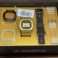 Casio G-Shock DWE-5600HG-1D Gold Chain Design Interchangeable Bezel &amp; Band Watch