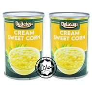 DELICIES Halal ✅ COMBO x2 Cream Sweet Corn / Jagung Krim Dalam Tin 425g