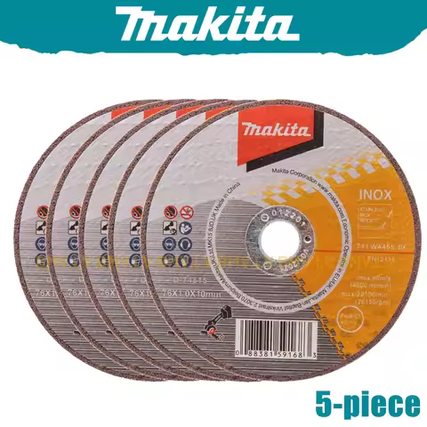 Makita D-74815-5 Cut Off Wheels For Stainless Steel Metal 76mm 5-Pack Circular Cutting Saw Blades Fo