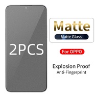 2PCS Matte Tempered Glass for OPPO Reno 14 14F 13 13F 12F 11F 8T 4G 8Z 7Z 6Z 4Z 3 4 5 6 7 8 9 11 10 