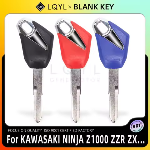 LQYL New Blank Key Motorcycle Replace Uncut Keys For KAWASAKI ZX6R ZX7R ZX9R ZX10R ZX12R ZX14R ZXR25