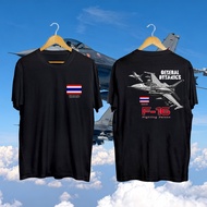 เสื้อยืดสกรีนลาย " F-16 & JAS 39 " " F-16 FIGHTING FALCON " เสื้อยืดผ้า เสื้อยืดผ้าไมโครโพลีเอสเตอร์
