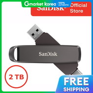 SanDisk | แฟลชไดรฟ SanDisk Extreme Pro Dual Drive DDE1 ความจ 2TB 2เทระ USB3.2 Gen2 พรอมพอรตเชอมตอค