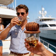 Whiskey Smoker Wooden Spirits Infuser Whiskey Cocktail Smoker for Men Dad Husband Father Boyfriend H