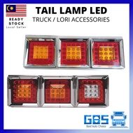 GBS Truck LED Tail Lamp 24V Rear Stop Signal Light 3401 Auto Lori Aksesori