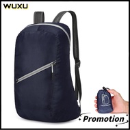 WUXU 20L กระเป๋าเป้สะพายหลังแบบพกพา น้ำหนักเบามาก กิจกรรมกลางแจ้งกลางแจ้ง กระเป๋าสำหรับเดินป่า ของใหม่ การเดินทางการเดินทาง พับ Ultralight Pack