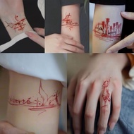 Tattoo Stickers French Free Style Broken Feel Long-Lasting Waterproof Finger Arm High-Appearance Swe