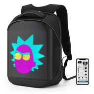 LED Backpack with App Control City Serise, 17 Inch Cool DIY Pixel Art Animation Fashion Programming 