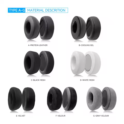 TOURFOUR Replacement Earpads for Maono au-mh601 Headphones Ear Cushion Headband