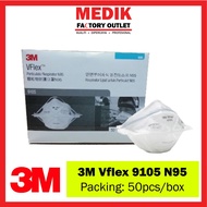100% Genuine - 3M 9105 VFlex N95 Mask (1box)