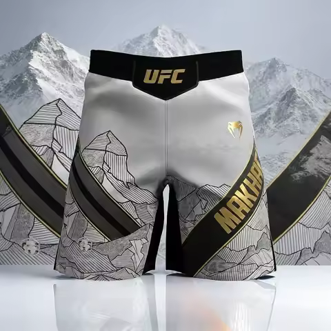 UFC Islam Makhachev Boxing Training Shorts Men Fitness Running Casual Fashion Shorts Loose Breathabl