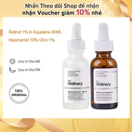 The Ordinary skinceuticals chính hãng Niacinamide 10% + Zinc 1% & Retinol 1% in Squalane-30ML