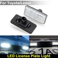 For Toyota Land Cruiser Cygnus Reiz Mark Lexus LX470 GX470 LX570 Car Rear white LED license plate li