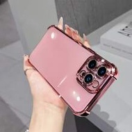 1 ชิ้น เคสโทรศัพท์ใสชุบด้วยไฟฟ้าสุดหรู, ใช้ได้กับ IPhone 17/6/7/8/X/XS/XR/11/12/13/14/15/16/16e Pro 