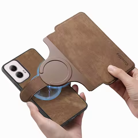Flip Case For Motorola Moto G15 G86 G06 Power G56 G05 G35 G55 G75 G85 G66Y G66J G67 G77 2In1 Detacha