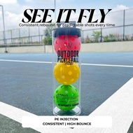 W Gallery Outdoor Pickleball Balls- PE INJECTION 40 Hole