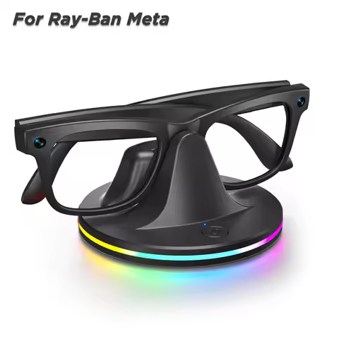 RGB Charging Dock For RayBan Meta Smart Ai Glasses Wayfarer/Headliner/Skyler/Oakley HSTN Portable Ch
