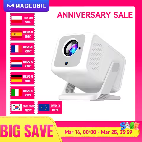 Magcubic HY310X 4K Mini Auto Focus Projector With Full HD 1080P 420ANSI Android 11 Keystone for Outd