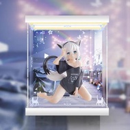 [AOWOBOX] BANPRESTO Hololive IF Relax time 白上吹雪手辦高透主題展示盒 展示箱 display box 亞加力 模型盒 亞加力展示盒 燈