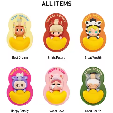 POPMART Labubu Have A Good Run Series Fridge Magnet Trendy Blind Box creative cute surprise collecti