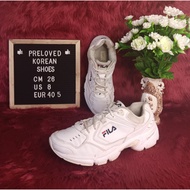 Preloved FILA DLS Foam Shoes for Men K0916
