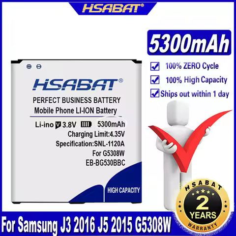 EB-BG530BBC Battery for Samsung Galaxy Grand Prime J3 2016 / J5 2015 / J2 Pro (2018) / G530 G5308W G