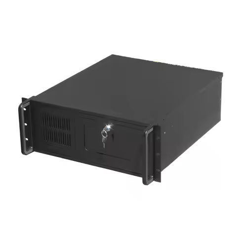 Ready To Ship Top5008E 4U Industrial Pc Case 19 Inch Rack Mount Pc Cabinet Box Monitoring 8 Bay Atx 