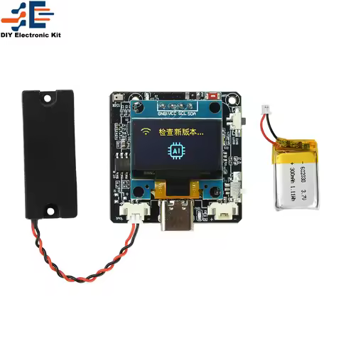ESP32-C3 AI Dialogue Voice Module WiFi Development Board 0.96-Inch Screen Supports for DeepSeek/Doub