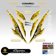 SUZUKI STRIPING CRYSTAL TUNE MOTIF X42 STICKER CRYSTAL TUNE CUSTOM STICKER ORIGINAL CRYSTAL MOTORCYC