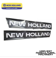 Sticker New Holland Big Set 2pcs (Black & White) (150cm)- Mesin Padi New Holland