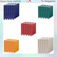 Plus Super Economy Clear File, A4 Vertical, 40 Pockets, Navy, Set of 5, FC-124EL, 88-431 x 5 Gray 40