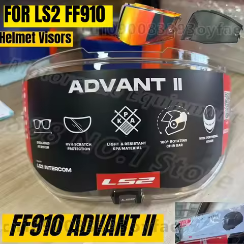 Original For LS2 FF910 ADVANT II Motorcycle Helmet Transparent Lens ADVANT II Electronic Red Visors