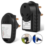 30A RV Circuit Tester Surge Adapter, 125V RV Power Pedestal Tester 14-50P Receptacle Analyzer For Tr