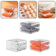 Refrigerator Egg Crisper Double Drawer Type Egg Storage Crisper Large Capacity